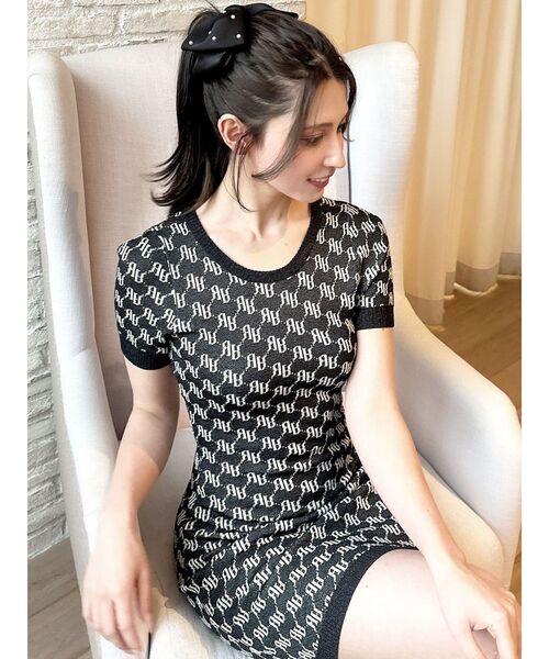 RESEXXY(リゼクシー)の「ラメジャガードミニニットワンピース(ワンピース・レディース・ブラック/ベージュ/ブルー・FREE)」の19枚目の写真