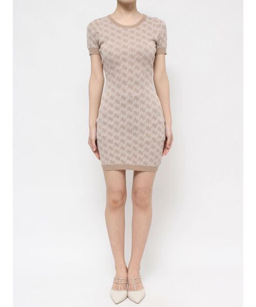 RESEXXY(リゼクシー)の「ラメジャガードミニニットワンピース(ワンピース・レディース・ブラック/ベージュ/ブルー・FREE)」の10枚目の写真