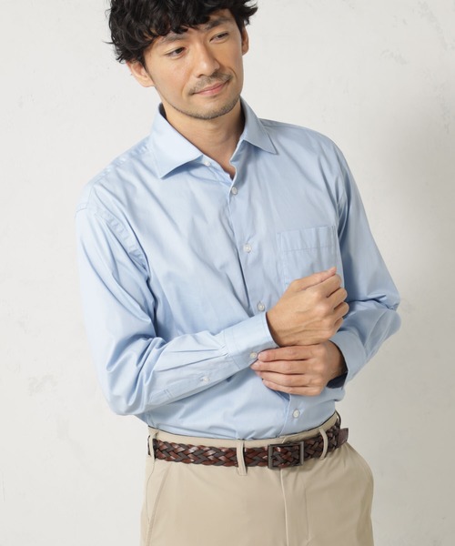 FOUND GOOD(ファウンドグッド)の「レギュラーフィットワイドカラーブロードシャツ(シャツ/ブラウス・メンズ・ホワイト系5/ブルー系2/グレー系/ブルー系/ネイビー/ブルー系1・M/S/XL/L)」の6枚目の写真
