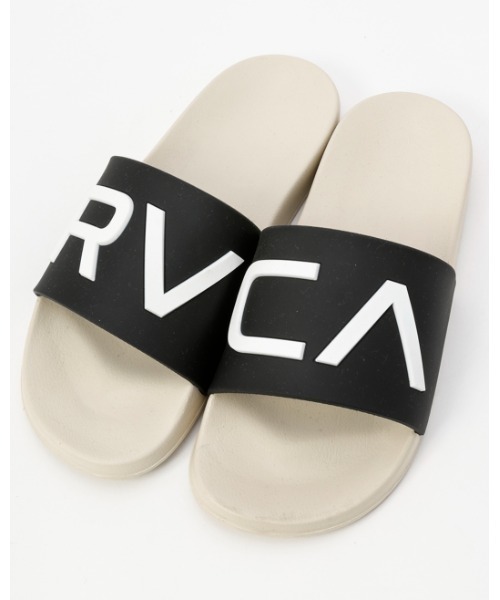 RVCA（ルーカ）の「RVCA メンズ RVCA SHOWER SLIDE サンダル 【2024年春夏モデル】/ルーカシャワサン(シャワーサンダル）（サンダル・メンズ・ブラック/ホワイト/オフホワイト・9/10/8）」の3枚目の写真
