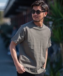『JEMORGAN LONG JOHNS/ジェーイーモーガンロングジョーンズ』16/- OE天竺半袖ワッペンTシャツ【+】