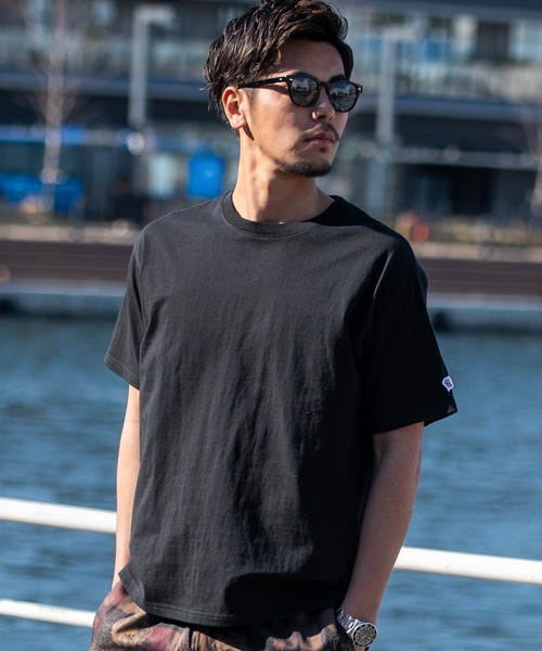 JEMORGAN(ジェーイーモーガン)の「『JEMORGAN LONG JOHNS/ジェーイーモーガンロングジョーンズ』16/- OE天竺半袖ワッペンTシャツ【+】(Tシャツ/カットソー・メンズ・ブラック/ネイビー/ベージュ/カーキ/オフホワイト・L/XL/M)」の1枚目の写真