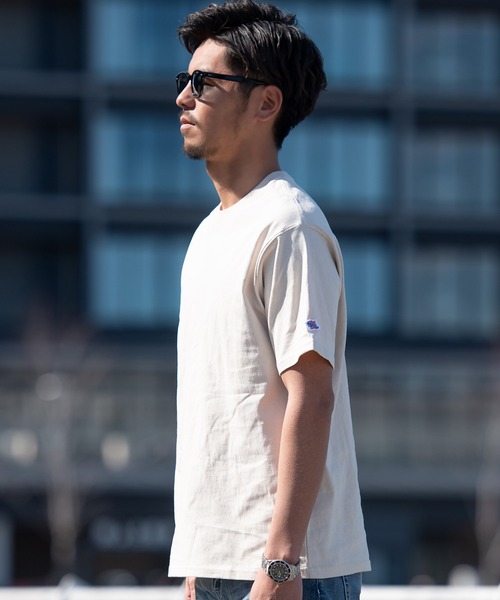 JEMORGAN(ジェーイーモーガン)の「『JEMORGAN LONG JOHNS/ジェーイーモーガンロングジョーンズ』16/- OE天竺半袖ワッペンTシャツ【+】(Tシャツ/カットソー・メンズ・ブラック/ネイビー/ベージュ/カーキ/オフホワイト・L/XL/M)」の21枚目の写真