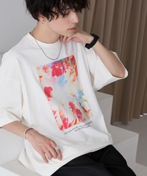 アートグラフィックデザインオーバーサイズ半袖Tシャツ