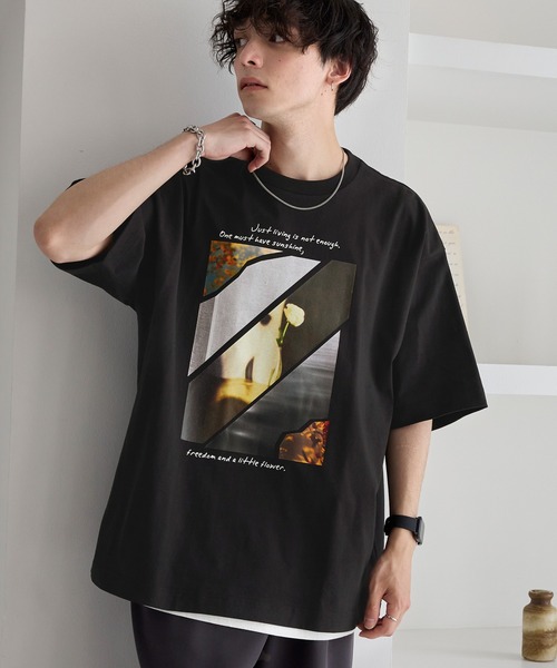セール】アートグラフィックデザインオーバーサイズ半袖Tシャツ