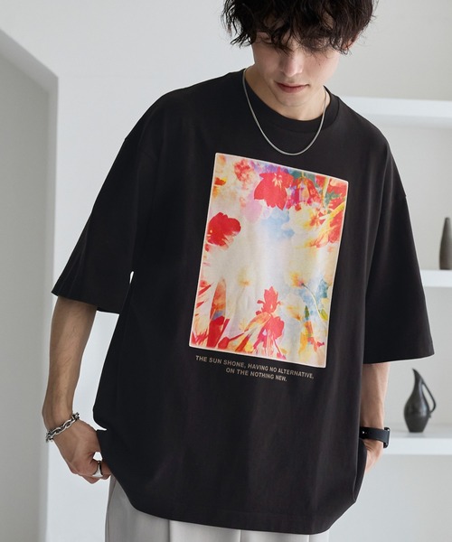 セール】アートグラフィックデザインオーバーサイズ半袖Tシャツ