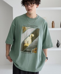 アートグラフィックデザインオーバーサイズ半袖Tシャツ