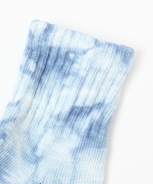 Healthknit（ヘルスニット）の「【Healthknit(ヘルスニット)】タイダイ染めソックス2P（ソックス/靴下・メンズ・ブルー・FREE）」の2枚目の写真