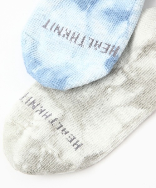 Healthknit（ヘルスニット）の「【Healthknit(ヘルスニット)】タイダイ染めソックス2P（ソックス/靴下・メンズ・ブルー・FREE）」の5枚目の写真