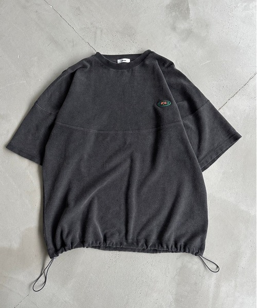 Perushu(ペルーシュ)の「ヴィンテージライクパウダーピグメントTシャツ(Tシャツ/カットソー・メンズ・ブラック/スモークピンク/ブルー・MEDIUM/LARGE)」の2枚目の写真