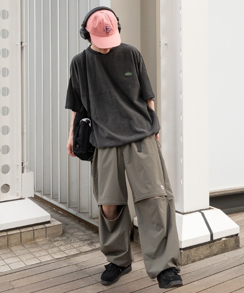 Perushu(ペルーシュ)の「ヴィンテージライクパウダーピグメントTシャツ(Tシャツ/カットソー・メンズ・ブラック/スモークピンク/ブルー・MEDIUM/LARGE)」の18枚目の写真