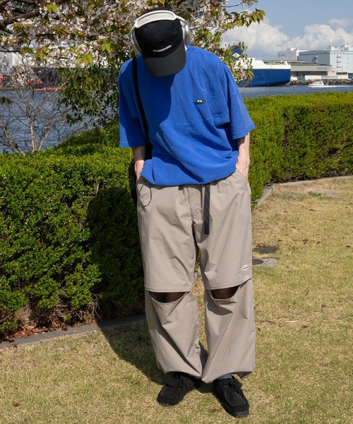 Perushu(ペルーシュ)の「ヴィンテージライクパウダーピグメントTシャツ(Tシャツ/カットソー・メンズ・ブラック/スモークピンク/ブルー・MEDIUM/LARGE)」の11枚目の写真