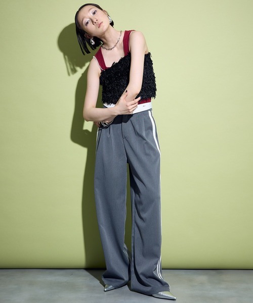 uyu.(ウユ)の「Square Neck Knit Tank Top / スクエアネックニットタンクトップ【uyu./ウユ】(タンクトップ・レディース・ホワイト/ブルー/ブラウン/レッド・FREE)」の14枚目の写真