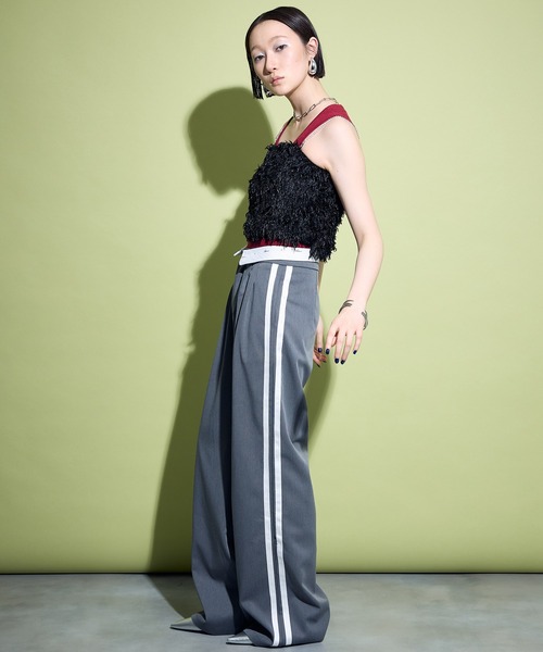 uyu.(ウユ)の「Square Neck Knit Tank Top / スクエアネックニットタンクトップ【uyu./ウユ】(タンクトップ・レディース・ホワイト/ブルー/ブラウン/レッド・FREE)」の15枚目の写真