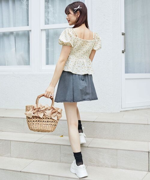 MAJESTIC LEGON（マジェスティックレゴン）の「ペプラムオフショルブラウス（シャツ/ブラウス・レディース・ホワイト系その他/イエロー系その他/ホワイト系その他2・MEDIUM）」の15枚目の写真