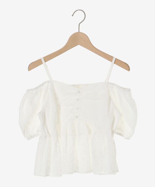 MAJESTIC LEGON（マジェスティックレゴン）の「ペプラムオフショルブラウス（シャツ/ブラウス・レディース・ホワイト系その他/イエロー系その他/ホワイト系その他2・MEDIUM）」の21枚目の写真