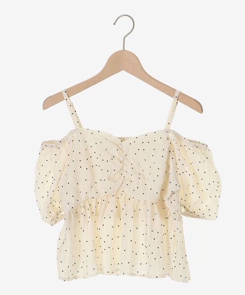 MAJESTIC LEGON（マジェスティックレゴン）の「ペプラムオフショルブラウス（シャツ/ブラウス・レディース・ホワイト系その他/イエロー系その他/ホワイト系その他2・MEDIUM）」の22枚目の写真