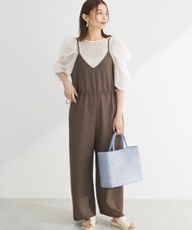 冷っとすずやかウエストドロストサロペット