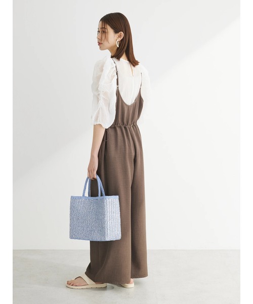 Green Parks(グリーンパークス)の「冷っとすずやかウエストドロストサロペット(サロペット/オーバーオール・レディース・杢グレー/ブラウン/ブラック・FREE)」の20枚目の写真