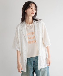 LOWRYS FARM | レースシャツSS108028(シャツ/ブラウス)