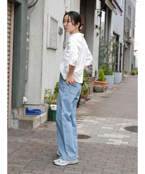 Ungrid（アングリッド）の「ギャザーデザインハーフスリーブシャツ（シャツ/ブラウス・レディース・グリーン/イエロー/その他1/オフホワイト・FREE）」の22枚目の写真