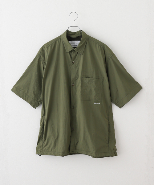 B.C STOCK（ベーセーストック）の「OLIVEDRAB/オーバーシャツ（シャツ/ブラウス・メンズ・スミクロ/グレー/カーキ・MEDIUM/LARGE）」の3枚目の写真