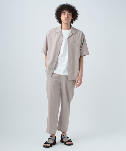 BAYFLOW（ベイフロー）の「［セットアップ可］UMWクールマックスシャツ【吸水速乾・UV遮断・イージーケア】（シャツ/ブラウス・メンズ・グレー/ブラック/カーキ・SMALL/MEDIUM/LARGE）」の4枚目の写真