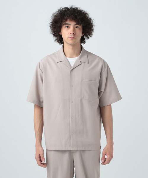 BAYFLOW（ベイフロー）の「［セットアップ可］UMWクールマックスシャツ【吸水速乾・UV遮断・イージーケア】（シャツ/ブラウス・メンズ・グレー/ブラック/カーキ・SMALL/MEDIUM/LARGE）」の7枚目の写真