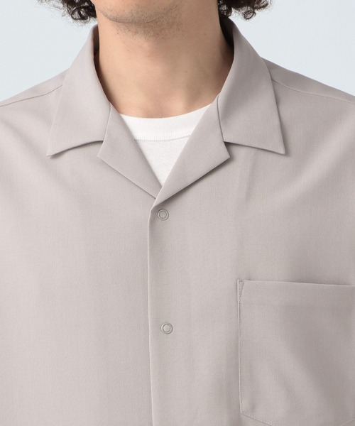 BAYFLOW（ベイフロー）の「［セットアップ可］UMWクールマックスシャツ【吸水速乾・UV遮断・イージーケア】（シャツ/ブラウス・メンズ・グレー/ブラック/カーキ・SMALL/MEDIUM/LARGE）」の15枚目の写真