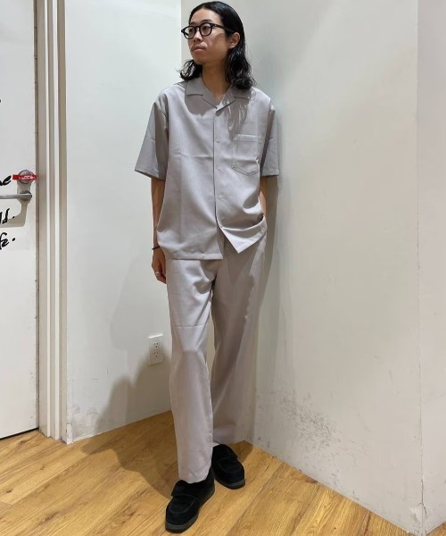 BAYFLOW（ベイフロー）の「［セットアップ可］UMWクールマックスシャツ【吸水速乾・UV遮断・イージーケア】（シャツ/ブラウス・メンズ・グレー/ブラック/カーキ・SMALL/MEDIUM/LARGE）」の22枚目の写真