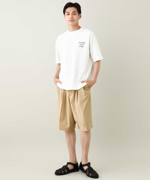 a.v.v（アーヴェヴェ）の「【接触冷感】2タックハーフパンツ（その他パンツ・メンズ・ブラック/ベージュ・48/46/44/50）」の5枚目の写真