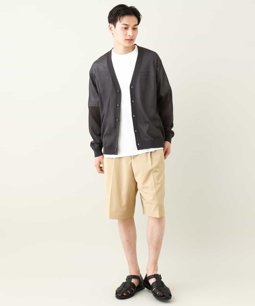 a.v.v（アーヴェヴェ）の「【接触冷感】2タックハーフパンツ（その他パンツ・メンズ・ブラック/ベージュ・48/46/44/50）」の8枚目の写真