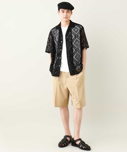 a.v.v（アーヴェヴェ）の「【接触冷感】2タックハーフパンツ（その他パンツ・メンズ・ブラック/ベージュ・48/46/44/50）」の10枚目の写真