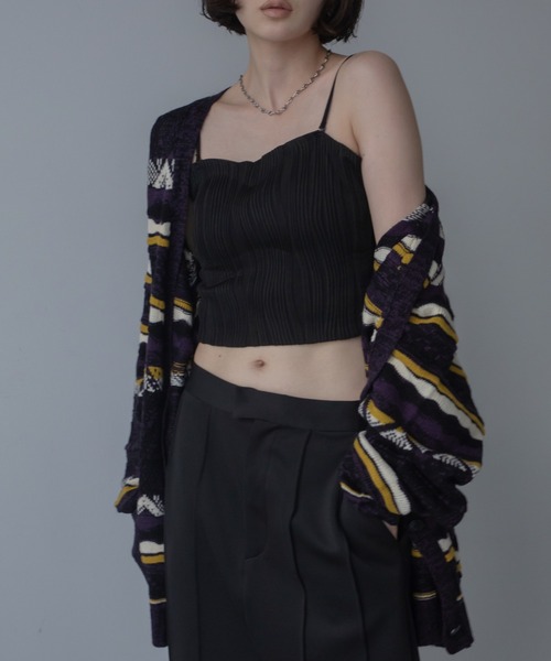 VACANCY(ヴァカンシー)の「ウェーブパイピングカップ付キャミソール(キャミソール・レディース・ブラック/ホワイト/ブラウン/レッド・FREE/LARGE/MEDIUM/SMALL)」の2枚目の写真