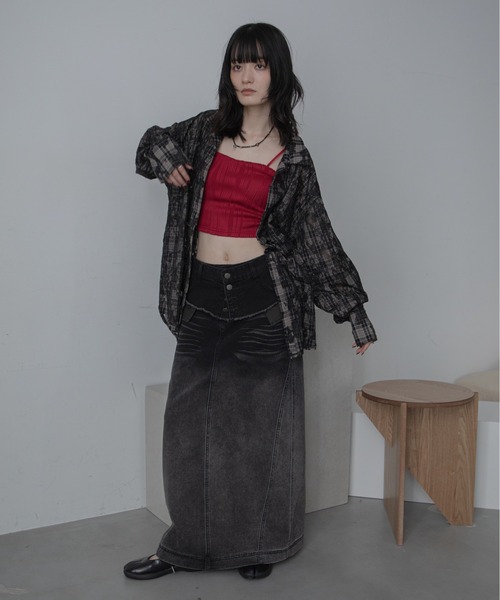 ウェーブパイピングカップ付キャミソール（キャミソール）｜VACANCY