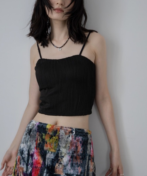 VACANCY(ヴァカンシー)の「ウェーブパイピングカップ付キャミソール(キャミソール・レディース・ブラック/ホワイト/ブラウン/レッド・FREE/LARGE/MEDIUM/SMALL)」の14枚目の写真