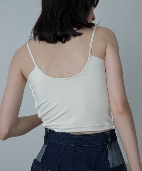 VACANCY(ヴァカンシー)の「ウェーブパイピングカップ付キャミソール(キャミソール・レディース・ブラック/ホワイト/ブラウン/レッド・FREE/LARGE/MEDIUM/SMALL)」の10枚目の写真