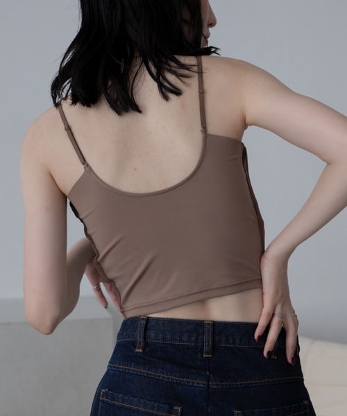 VACANCY(ヴァカンシー)の「ウェーブパイピングカップ付キャミソール(キャミソール・レディース・ブラック/ホワイト/ブラウン/レッド・FREE/LARGE/MEDIUM/SMALL)」の20枚目の写真