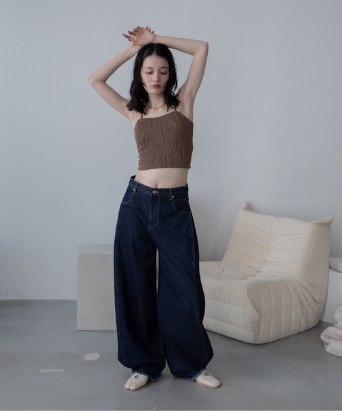 VACANCY(ヴァカンシー)の「ウェーブパイピングカップ付キャミソール(キャミソール・レディース・ブラック/ホワイト/ブラウン/レッド・FREE/LARGE/MEDIUM/SMALL)」の21枚目の写真