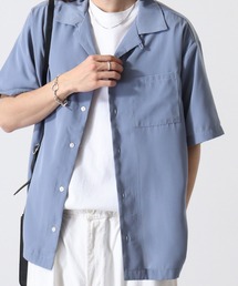 とろみ無地 ｵｰﾌﾟﾝｶﾗｰ S/S ﾙｰｽﾞｼｬﾂ