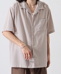 とろみ無地 ｵｰﾌﾟﾝｶﾗｰ S/S ﾙｰｽﾞｼｬﾂ