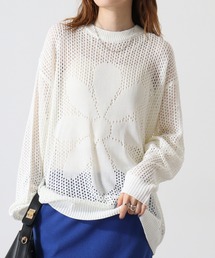FUNALIVE（ファンアライブ）の「Flower motif mesh knit / 7GGフラワーモチーフメッシュニット unisex（Tシャツ/カットソー・メンズ）」