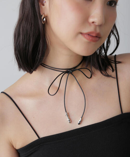 FREE'S MART（フリーズマート）の「◇ロープロングチョーカー（チョーカー・レディース・ブラック・ﾌﾘ-）」の3枚目の写真