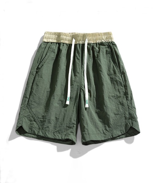 SETUP7（セットアップセブン）の「【SETUP7】ウエストゴムバイカラーショートパンツ SCCH372（その他パンツ・メンズ・ベージュ/ネイビー/ブラック/カーキ/グレー・FREE）」の4枚目の写真