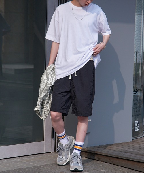 SETUP7（セットアップセブン）の「【SETUP7】ウエストゴムバイカラーショートパンツ SCCH372（その他パンツ・メンズ・ベージュ/ネイビー/ブラック/カーキ/グレー・FREE）」の12枚目の写真