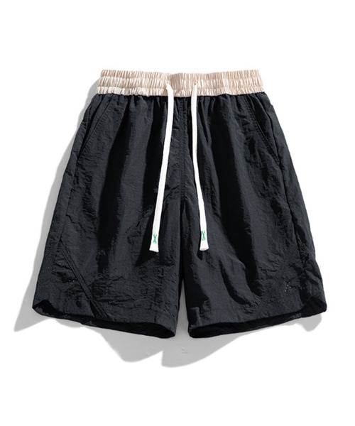 SETUP7（セットアップセブン）の「【SETUP7】ウエストゴムバイカラーショートパンツ SCCH372（その他パンツ・メンズ・ベージュ/ネイビー/ブラック/カーキ/グレー・FREE）」の10枚目の写真