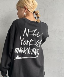 Manhattan Portage | [MANHATTAN PORTAGE/マンハッタンポーテージ] 別注 手書き風バックロゴ刺繍 クルーネックスウェット(スウェット)