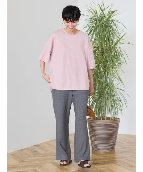 AMERICAN HOLIC(アメリカンホリック)の「接触冷感裾ラウンドカットプルオーバー(Tシャツ/カットソー・レディース・オフホワイト/ブラック/イエロー系その他/ブラック系その他4/ピンク系その他/ブルー系その他・M/L)」の16枚目の写真