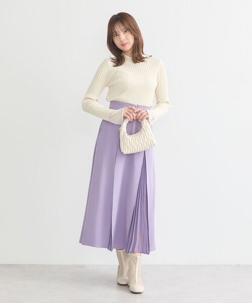MIESROHE ミースロエ　コクーン　プリーツ　スカート　17600円 セール】マチプリーツスカート（スカート）｜earth