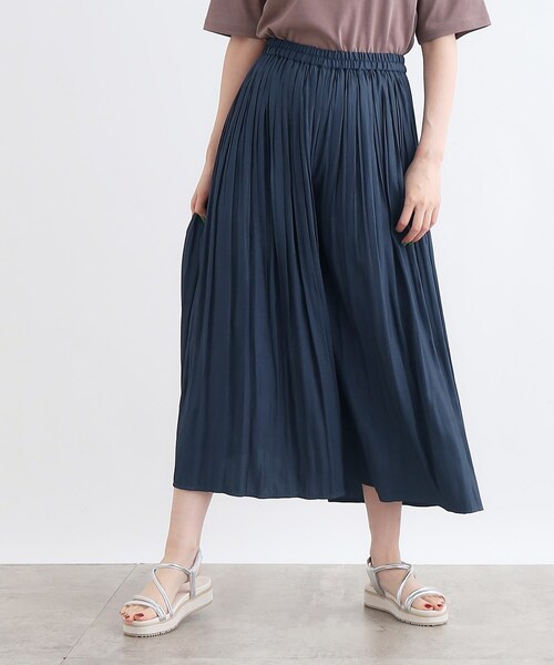 grove（グローブ）の「◆割線風プリーツスカーチョ（その他パンツ・レディース・ブラック系2/ナチュラル/ダークグレー/ネイビー・02/03/04/05/01）」の4枚目の写真